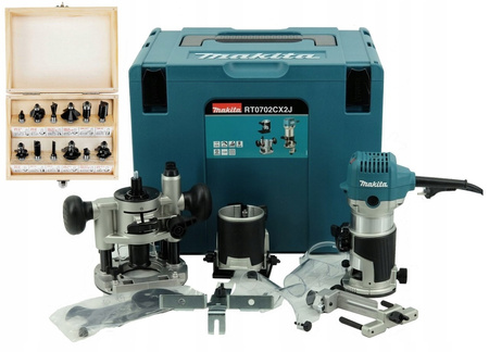 Makita Frezarka 230V 710W 6 / 8 mm Frezy Hikoki 500507 8 mm RT0702CX2J