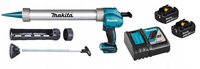 Makita Aku Wyciskacz do Silikonu Kleju LXT 18V 2x5Ah BL1850 DC18RC DCG180ZX