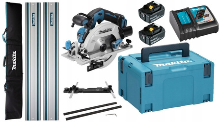 Makita Piła 2x5Ah BL1850 DC18RC Adapter łącznik Torba Szyna 2x1,5M DHS680ZJ