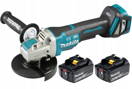 Makita Aku Szlifierka Kątowa Kątówka 18V X Lock 125mm 2x6Ah BL1860 DGA519Z