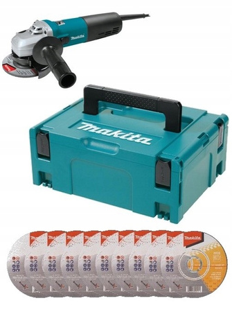 Makita Szlifierka 1400W Tarcza 10x MAKPAC 9565CVR