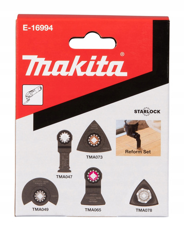 Makita Zestaw Brzeszczotów Ostrzy Starlock 5 szt E-16994