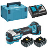Makita Szlifierka Wielofunkc 2x5Ah DC18RC DTM52RTJ