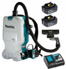 Makita Aku Odkurzacz Przemysłowy LXT 2x18V 110mBar 6L 2x3Ah DC18RC DVC660