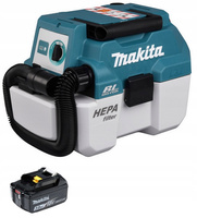 Makita Aku Odkurzacz Przemysłowy LXT 18V 7,5L 50W 1x3Ah DVC750LZX1