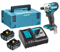 Makita Wkrętarka Zakrętarka Klucz Udarowy 2x5Ah BL1850 DC18RC DTD156RTJ