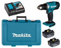 Makita Aku Wiertarko Wkrętarka 18V Walizka 2x3Ah BL1830 DC18RC DDF453RFE