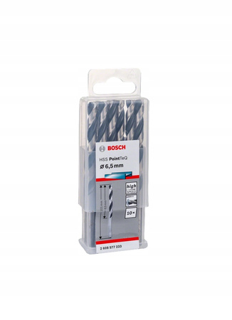 Bosch Wiertła Do Metalu HSS PointTeQ Średnica 6,5 mm 10szt 2608577233