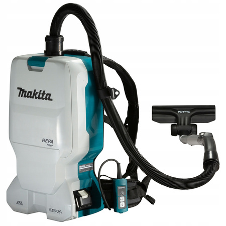 Makita Aku Odkurzacz Przemysłowy LXT 2x18V 110mBar 6L 2x3Ah DC18RC DVC660