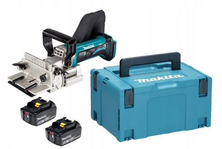 Makita Frezarka Lamelownica Do Rowków LXT 18V 100 mm 2x6Ah BL1860 DPJ180ZJ