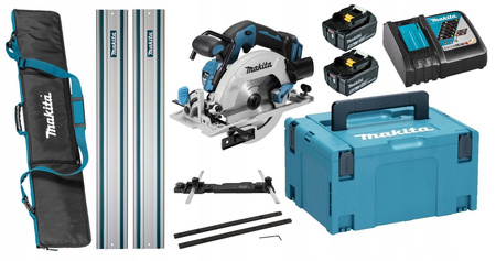 Makita Piła 2x5Ah BL1850 DC18RC Adapter łącznik Torba Szyna 2x1M DHS680ZJ