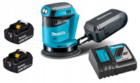 Makita Aku Szlifierka Mimośrodowa LXT 18V 125mm 2x3Ah BL1830 DC18RC DBO180Z