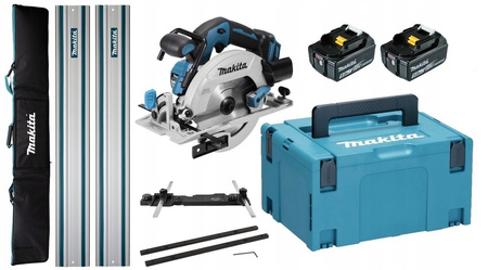 Makita Piła 2x5Ah BL1850 Adapter łącznik Torba Szyna 2x1,5M DHS680ZJ