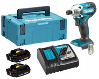 Makita Wkrętarka Zakrętarka Klucz Udarowy 2x2Ah BL1820 DC18RC DTD156ZJ