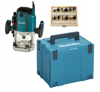 Makita Frezarka Górnowrzecionowa 1650W 12mm Walizka Frezy MAKPAC RP1803FX