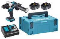 Makita Aku Wiertarko Wkrętarka Udar 18V 130Nm 2x3Ah BL1830 DC18RC DHP486ZJ