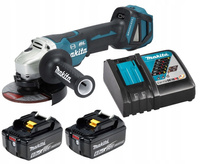 Makita Aku Szlifierka Kątowa LXT 18V 125mm 2x6Ah BL1860 DC18RC DGA517Z