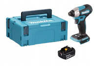 Makita Aku Wkrętarka Zakrętarka 18V LXT 1/4 140Nm 1x5Ah BL1850 DTD157ZJ