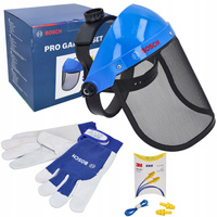 BOSCH BHST05 Zestaw OSŁONA TWARZY PRZYŁBICA SIATKOWA+ RĘKAWICE+ STOPERY