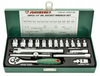 Jonnesway Klucze Nasadowe Grzechotka Zestaw 4-13mm 18 el. 1/4" S04H2118S
