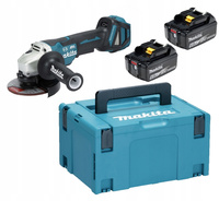 Makita Aku Szlifierka Kątowa LXT 18V 125mm MAKPAC 2x6Ah BL1860 DGA517ZJ