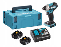 Makita Aku Wkrętarka Zakrętarka 18V LXT 140Nm 2x5Ah BL1850 DC18RC DTD157ZJ