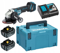 Makita Aku Szlifierka Kątowa LXT 18V 125mm 2x5Ah BL1850 DC18RC DGA517RTJ