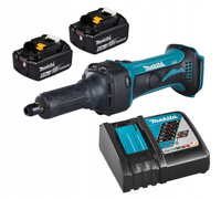 Makita Aku Szlifierka Prosta LXT 18V 6 mm 2x6Ah BL1860 DC18RC DGD800Z