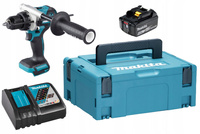 Makita Aku Wiertarko Wkrętarka Udar 18V 130Nm 1x6Ah BL1860 DC18RC DHP486ZJ