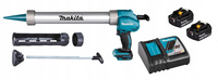 Makita Aku Wyciskacz do Silikonu Kleju LXT 18V 2x3Ah BL1830 DC18RC DCG180ZX