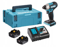 Makita Aku Wkrętarka Zakrętarka 18V LXT 140Nm 2x3Ah BL1830 DC18RC DTD157ZJ