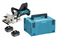 Makita Frezarka Lamelownica Do Rowków LXT 18V 100 mm 2x3Ah BL1830 DPJ180ZJ