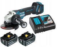 Makita Aku Szlifierka Kątowa LXT 18V 125mm 2x5Ah BL1850 DC18RC DGA517Z