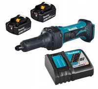 Makita Aku Szlifierka Prosta LXT 18V 6 mm 2x3Ah BL1830 DC18RC DGD800Z
