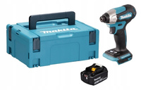 Makita Aku Wkrętarka Zakrętarka 18V LXT 1/4 140Nm 1x3Ah BL1830 DTD157ZJ