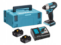 Makita Aku Wkrętarka Zakrętarka 18V LXT 140Nm 2x6Ah BL1860 DC18RC DTD157ZJ