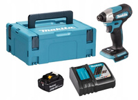 Makita Aku Wkrętarka Zakrętarka 18V LXT 140Nm 1x6Ah BL1860 DC18RC DTD157ZJ