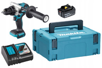 Makita Aku Wiertarko Wkrętarka Udar 18V 130Nm 1x3Ah BL1830 DC18RC DHP486ZJ