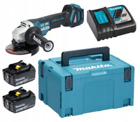 Makita Aku Szlifierka Kątowa LXT 18V 125mm 2x3Ah BL1830 DC18RC DGA517ZJ