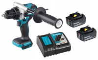 Makita Aku Wiertarko Wkrętarka Udar 18V 130Nm 2x3Ah BL1830 DC18RC DHP486Z