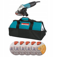 Makita Szlifierka Kątowa 5x Tarcza Torba GA5030R
