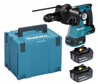 Makita Młot Młotowiertarka Wiertarka Udar LXT 18V 2J 2x3Ah BL1830 DHR243ZJ