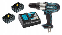 Makita Aku Wiertarko Wkrętarka Udar LXT 18V 2x5Ah BL1850 DC18RC DHP451Z