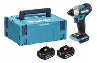 Makita Aku Wkrętarka Zakrętarka 18V LXT 1/4 140Nm 2x5Ah BL1850 DTD157ZJ