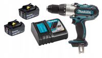 Makita Aku Wiertarko Wkrętarka Udarowa LXT 18V 2x3Ah BL1830 DC18RC DHP451Z
