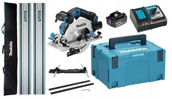 Makita Piła 1x6Ah BL1860 DC18RC Adapter Łącznik Torba Szyna 2x1,5M DHS680ZJ