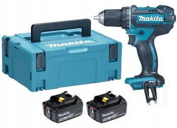 Makita Wiertarko Wkrętarka LXT 18V 62Nm 2x3Ah BL1830 MAKPAC DDF482ZJ