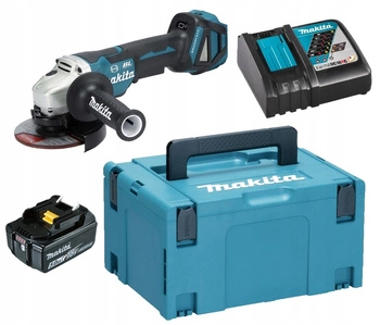 Makita Aku Szlifierka Kątowa LXT 18V 125mm 1x5Ah BL1850 DC18RC DGA517ZJ