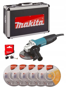 Makita Szlifierka Tarcza 720W 125MM Walizka Aluminiowa Szczotki GA5030R
