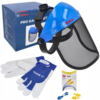 BOSCH BHST05 Zestaw OSŁONA TWARZY PRZYŁBICA SIATKOWA+ RĘKAWICE+ STOPERY